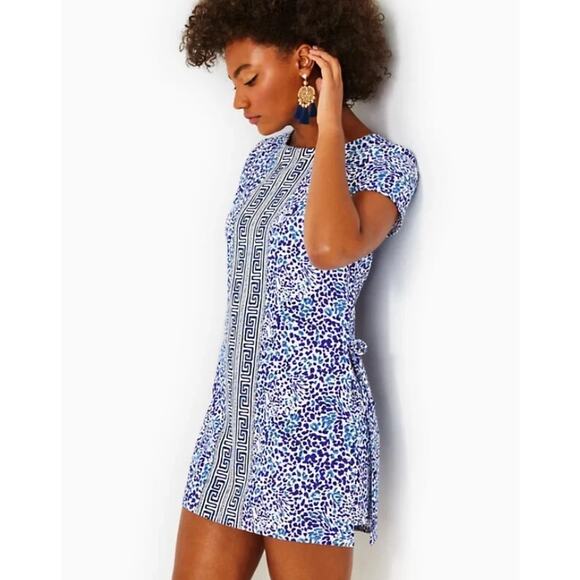 Lilly Pulitzer Blanca Stretch Romper Resort White Twisted Up Engineered - Picture 2 of 11